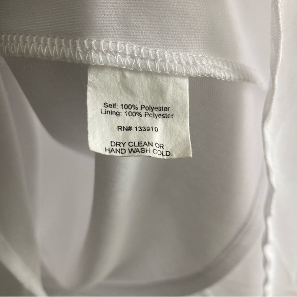 Show Me Your Mumu White Frilly Short Sleeve V Neck Mini Disick Dress Minimal - Picture 11 of 13